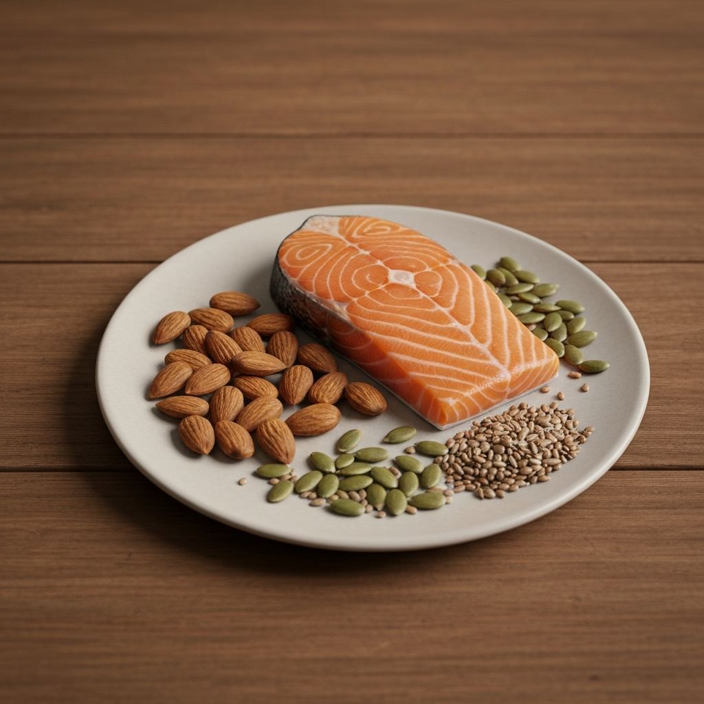 Fisch und Nüsse mit Omega-3